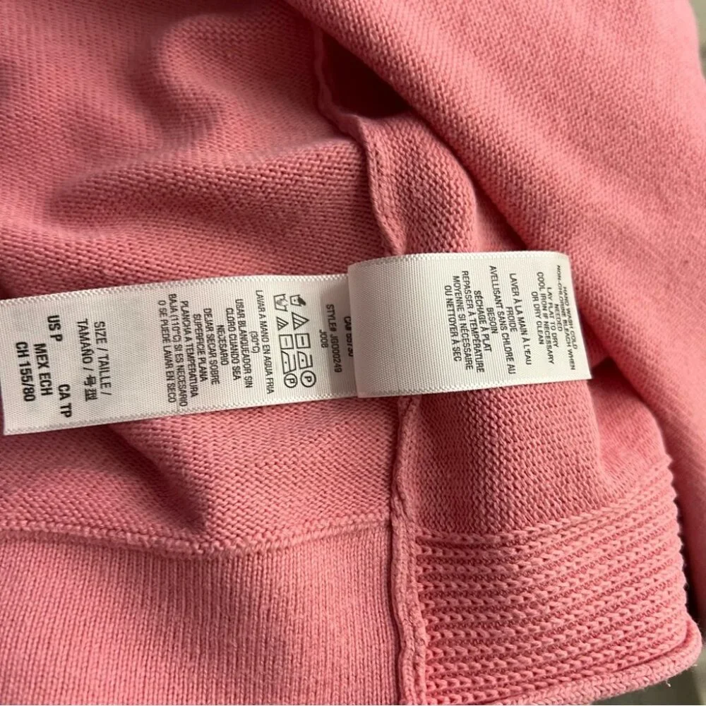 Juicy couture cardigan pink gold emblem wrap sweater snap buttons pink silver - Picture 9 of 11